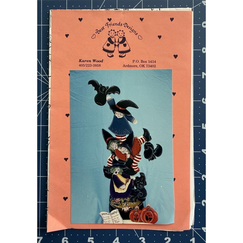 WITCHES BREW - Best Friends Designs - Tole Painting Pattern PACKET UC Halloween‎